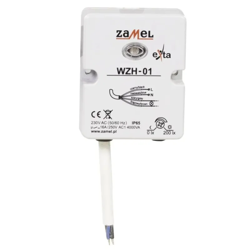 Krēslas relejs vzh-01 ip65 16a 0-200lx