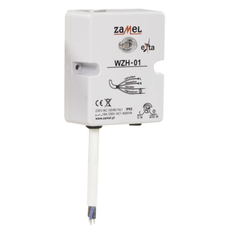 Krēslas relejs vzh-01 ip65 16a 0-200lx