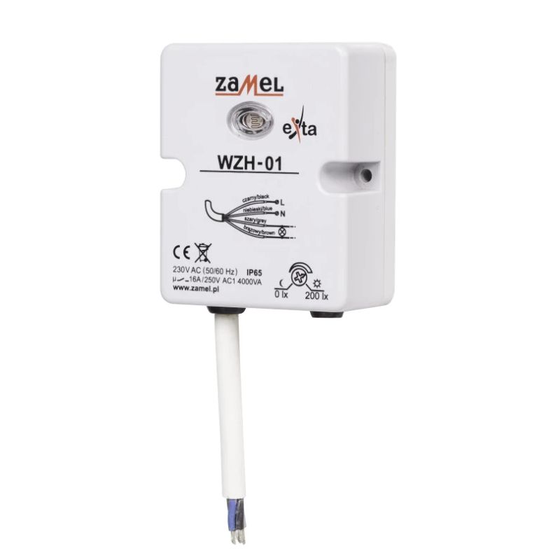 Krēslas relejs vzh-01 ip65 16a 0-200lx