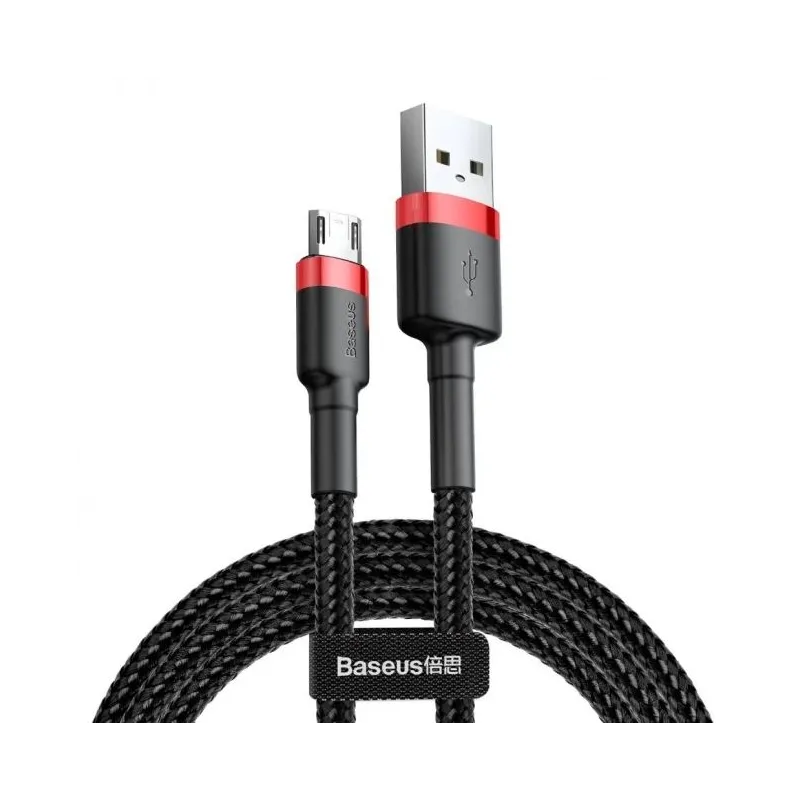 Kabelis BASEUS USB Type A M. MicroUSB M. 1m. melns