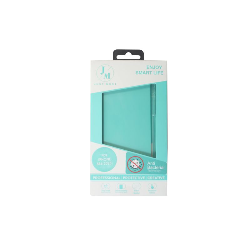 JM ANTI-BACTERIA TPU case for iPhone 16e Clear