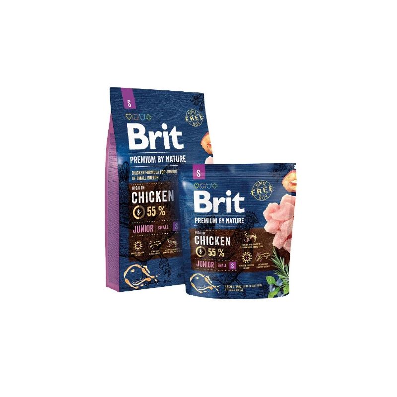 Barība kucēniem brit premium small 1kg