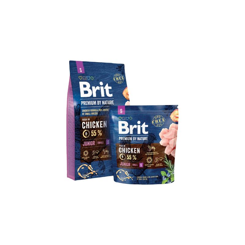 Barība kucēniem brit premium small 1kg