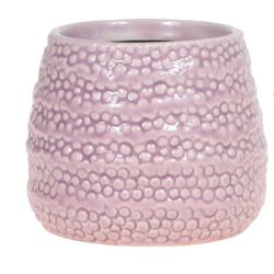 Puķu pods dots pot pink d9