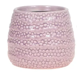 Puķu pods dots pot pink d9