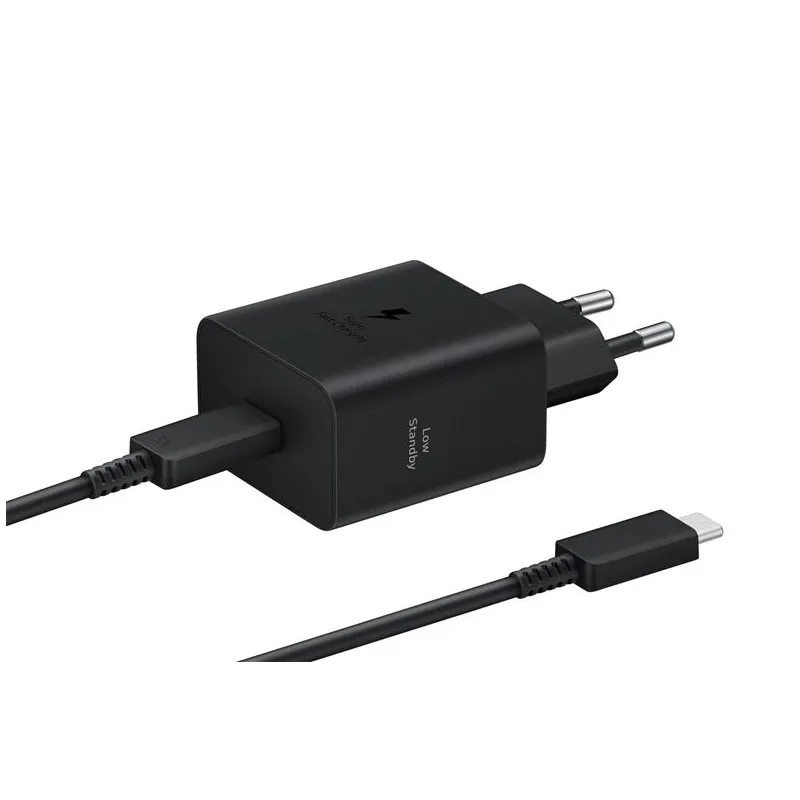 Telefona lādētājs Samsung EP-T4511XBEGEU. 1 x USB Type C 45W