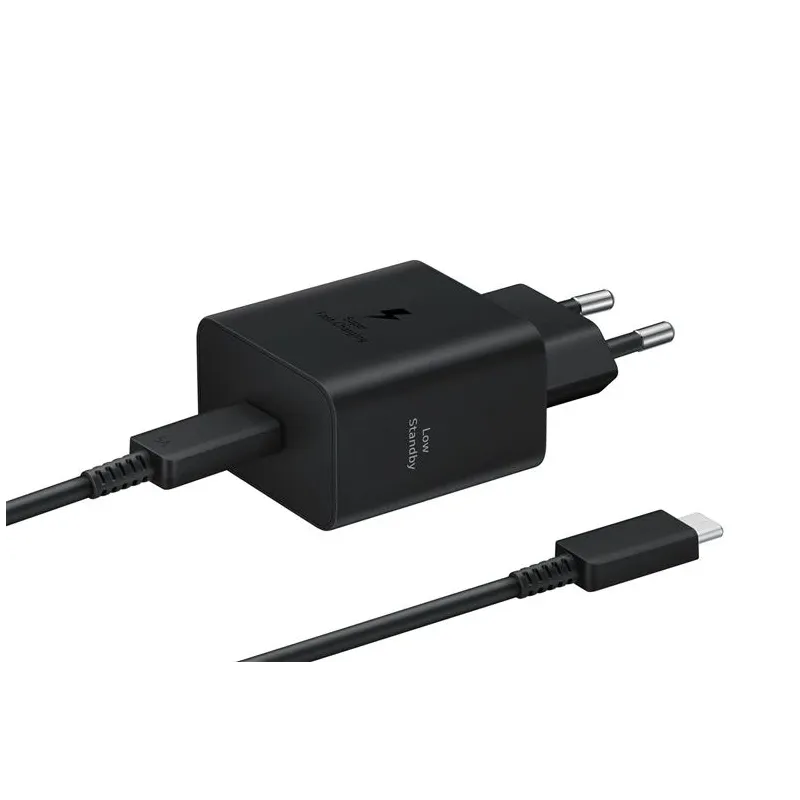 Telefona lādētājs Samsung EP-T4511XBEGEU. 1 x USB Type C 45W