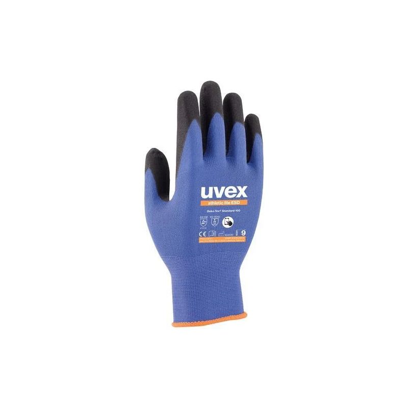 Gloves uvexathetic lite esd size 8