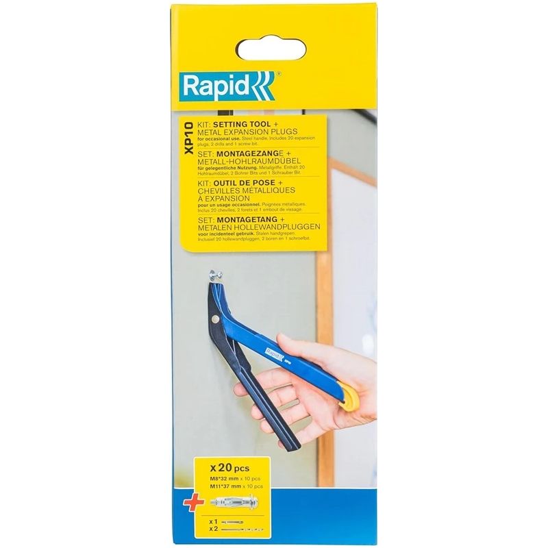 Enkuru un pievilkšanas knaibļu komplekts XP10, Rapid