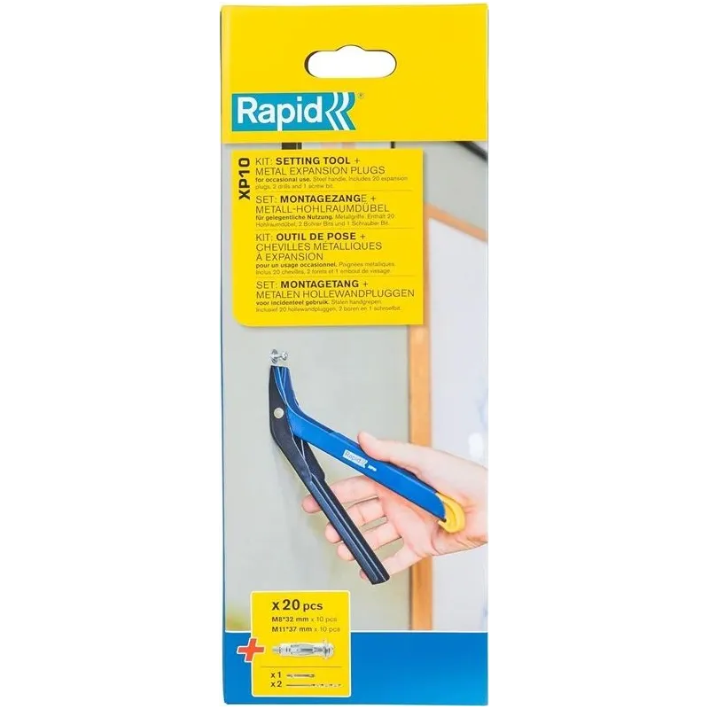 Enkuru un pievilkšanas knaibļu komplekts XP10, Rapid