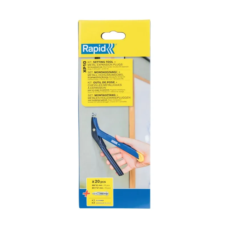 Enkuru un pievilkšanas knaibļu komplekts XP10, Rapid