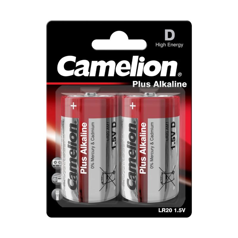 Camelion - D-LR20 - Plus Alkaline - 2 pc,s,