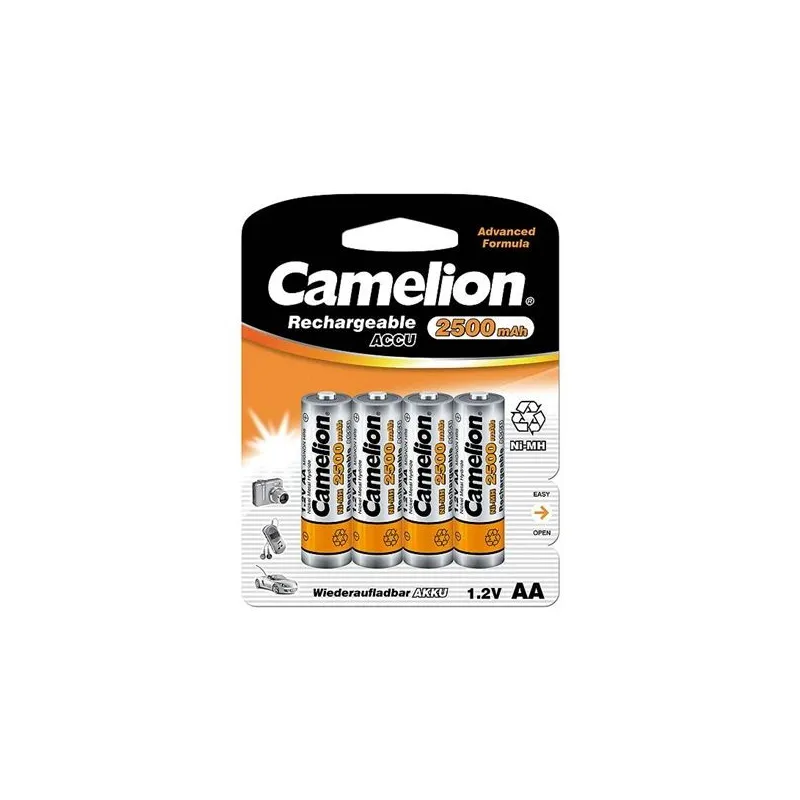 Uzlādējamās baterijas, NH-AA2500BP4, CAMELION, 4 gab.