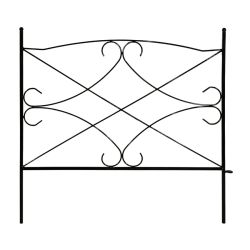 Dekoratīvs žogs 60x60cm, melns