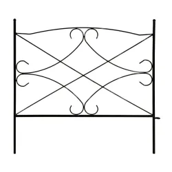 Dekoratīvs žogs 60x60cm, melns