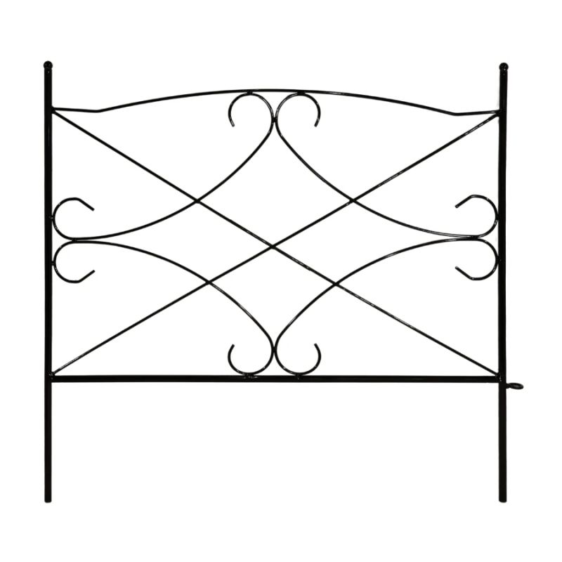 Dekoratīvs žogs 60x60cm, melns
