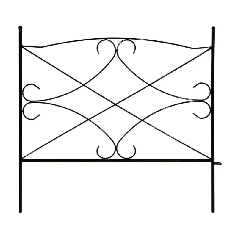Dekoratīvs žogs 60x60cm, melns