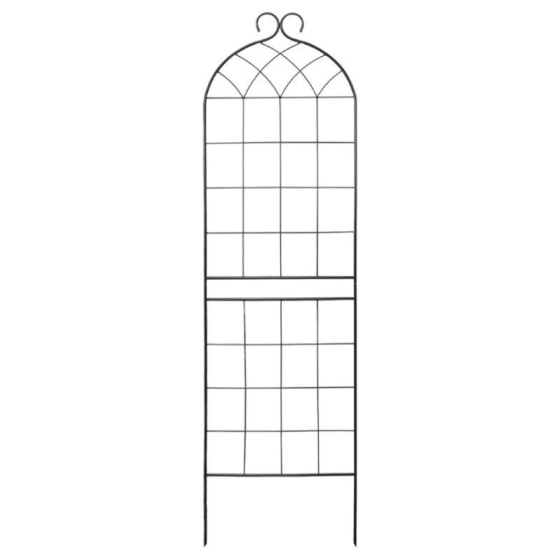 Dekoratīvs režģis metāla 50x180cm, melns
