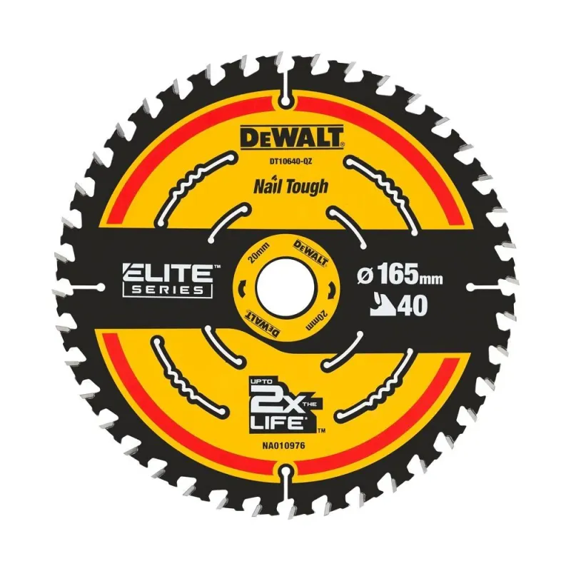 Circular saw blade DeWalt ELITE CSB 165x20mm 40T