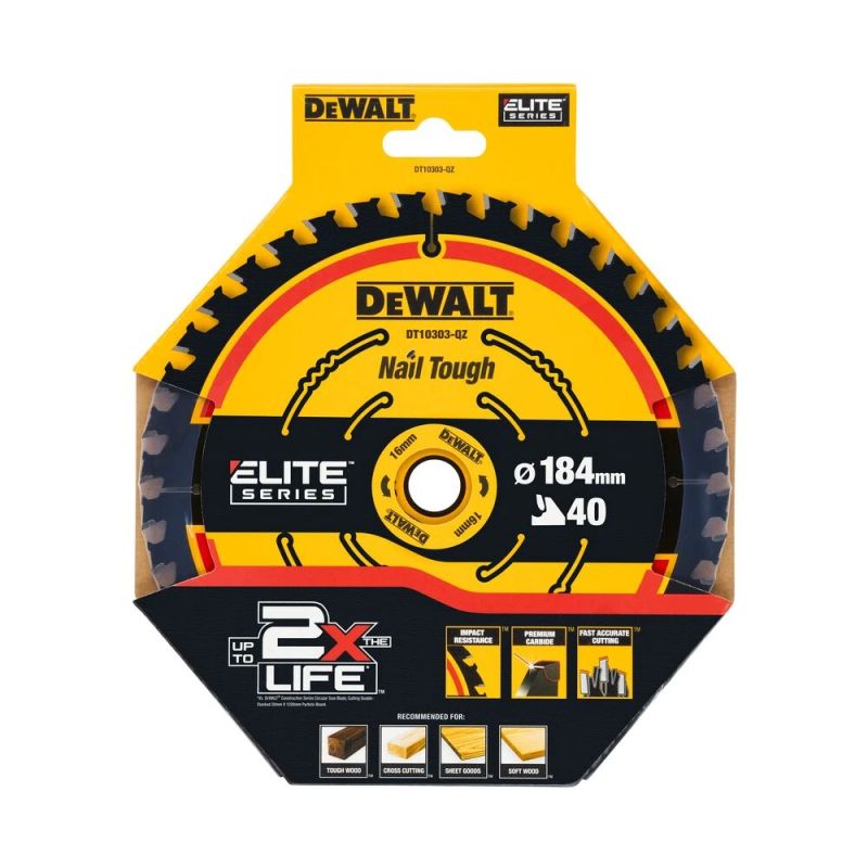 DeWALT Zāģripa 184x16x40T ,EXT,