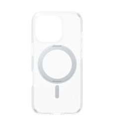 CARE Feature case with Silver Kickstand MagSafe iPhone 16 Pro, Transparent