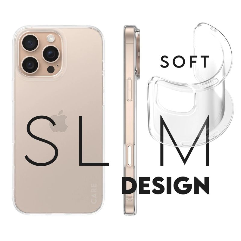 CARE Fashion case X-Ray Soft Basic iPhone 16 Pro Max, Transparent