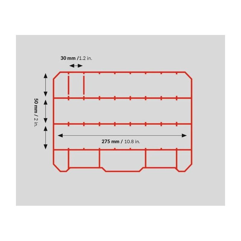 Kaste piederumiem qbrick 290x220x54mm