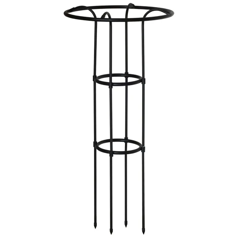 Atbalsts telpaugiem D25-D48cm H100cm, melns