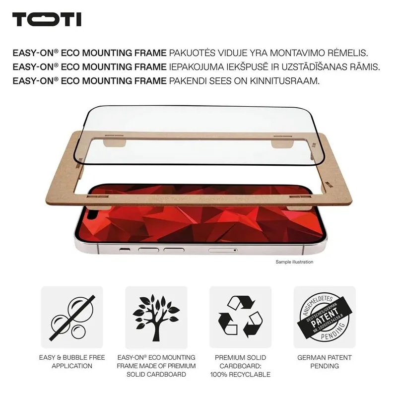 Apsauginis stiklas Toti Premium iPhone 15-15 Pro-16