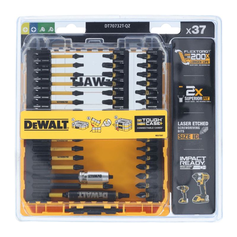 DeWALT Uzgaļu komplekts FLEXTORQ 37gab.