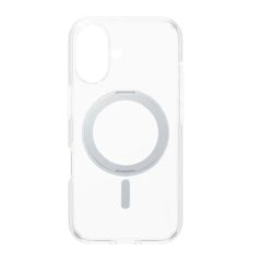 CARE Feature case with Silver Kickstand MagSafe iPhone 16, Transparent