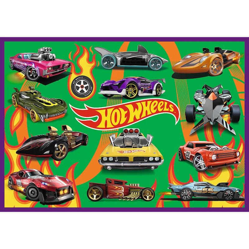 TREFL HOT WHEELS Pužļu komplekts 4x250 gab.