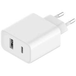 Xiaomi Mi 33W Wall Charger ,Type-A+Type-C, EU, White