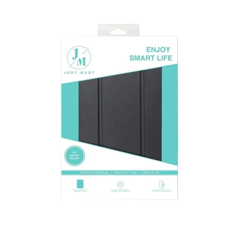 Planšetinio dėklas Just Must Galaxy Tab A9+. juoda. 11