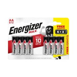 Baterijas energizer maxaa b6+2 1.5v
