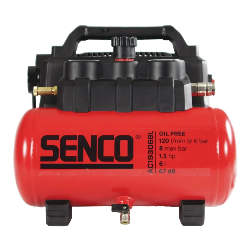 SENCO Bezeļļas kompresors 6L, 8Bar, 1.1kW, 1.5HP