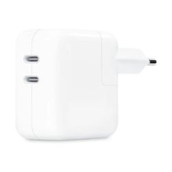 MW2K3ZM-A 35W Dual USB-C Power Adapter, White