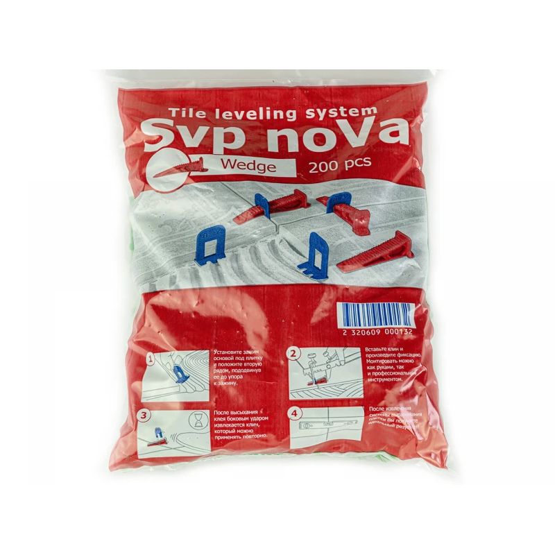 Plytelių pritraukėjo pleištas T-NOVA 200vnt.