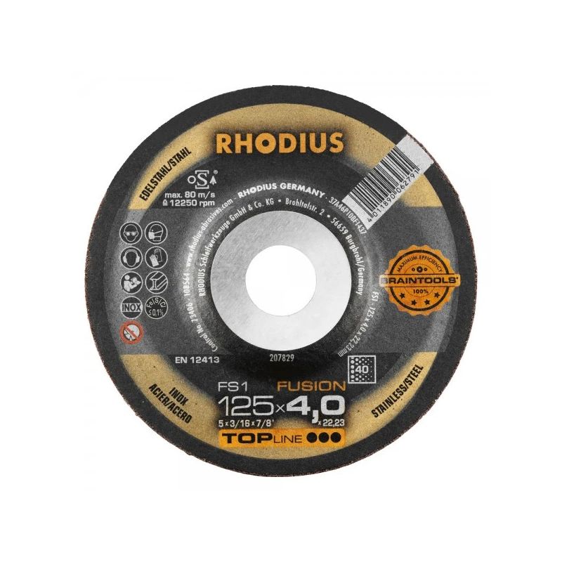 RHODIUS FS1 slīpēšanas disks 125x4 mm