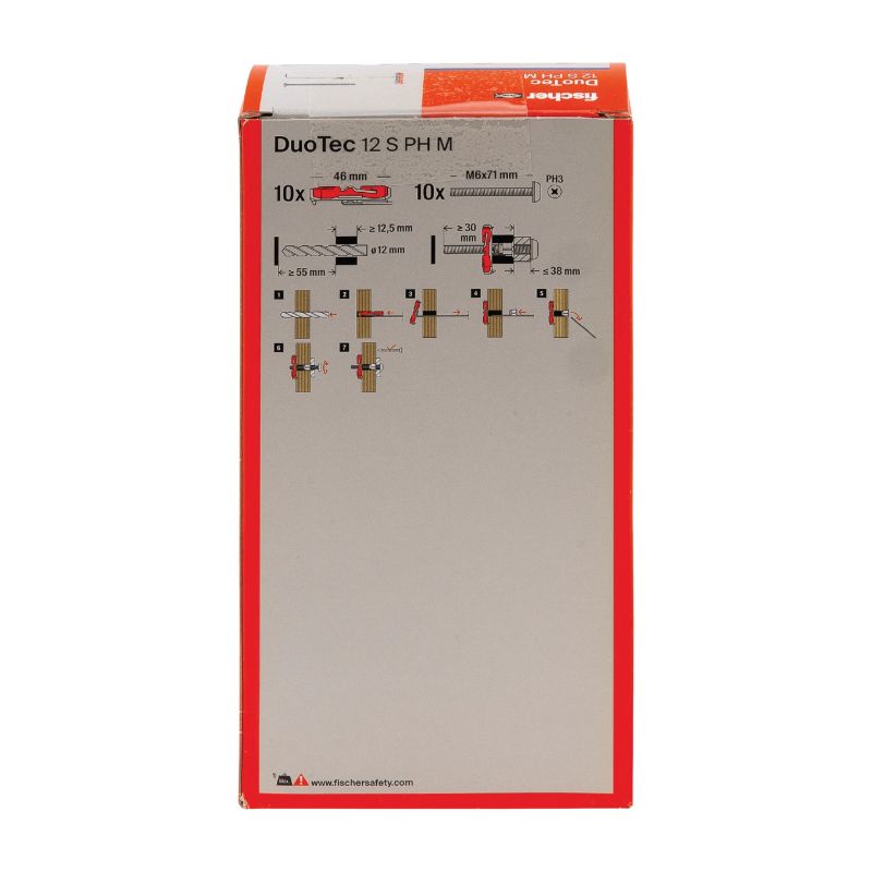 Kaiščiai gipso kartonui DUOTEC 12 su varžt. 10 vnt.