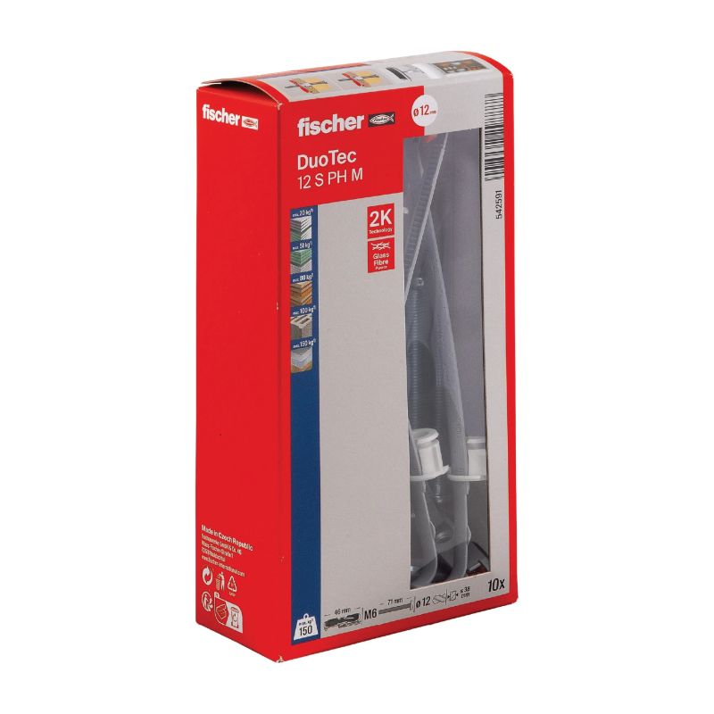 Kaiščiai gipso kartonui DUOTEC 12 su varžt. 10 vnt.