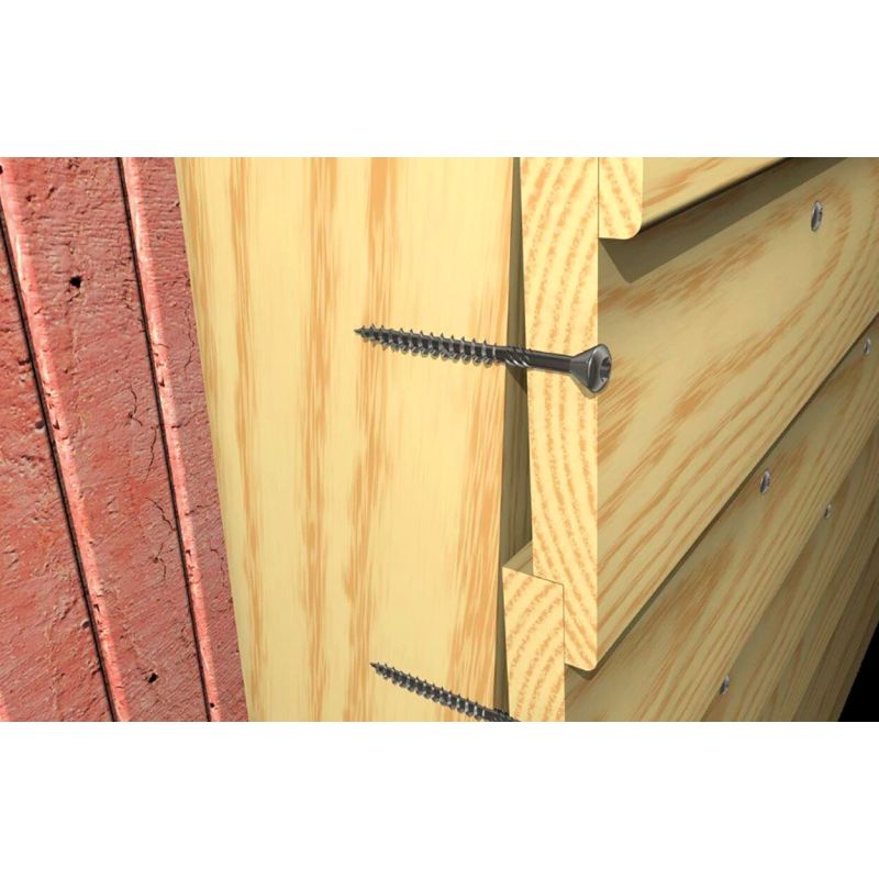 Koka fasādes skrūves FISCHER 4,5 x 70 A2, 200 gab.