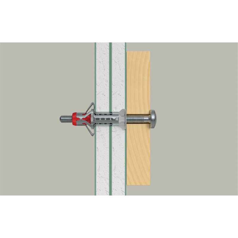 Dobās sienas dībelis DuoHM 4x55 S PH TX, Fischer, 4 gab.