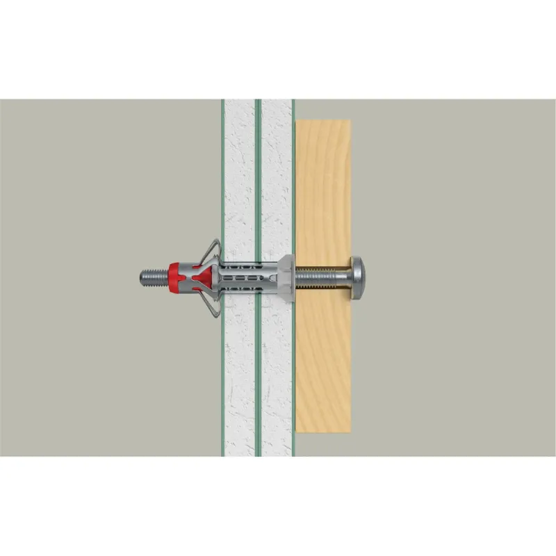 Dobās sienas dībelis DuoHM 5x55 S PH TX, Fischer, 4 gab.