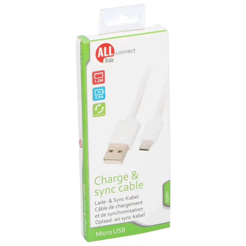 Lādētājs micro USB 1,2m 2A