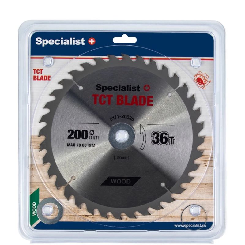 SPECIALIST+ TCT blade, 200x36Tx32-30-20-16 mm