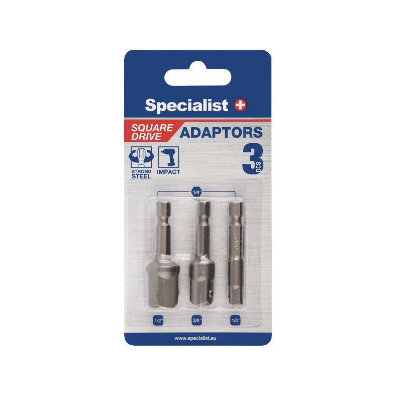 SPECIALIST+ 1-2, 1-4 and 3-8 adaptor kit