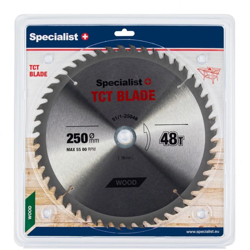 SPECIALIST+ TCT blade, 250x48Tx30-20 mm