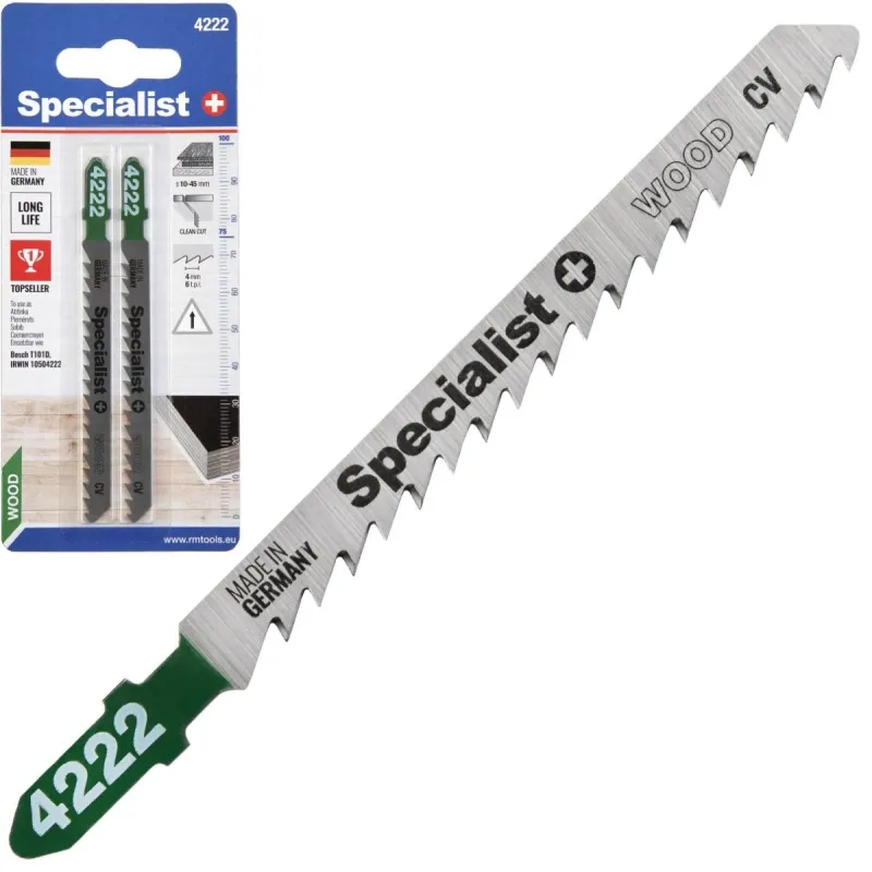 SPECIALIST+ jigsaw blade 4222 ,T101D,, 2 pcs