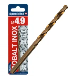SPECIALIST+ metal drill bit COBALT, 4.9 mm